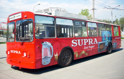 Реклама на троллейбусах
